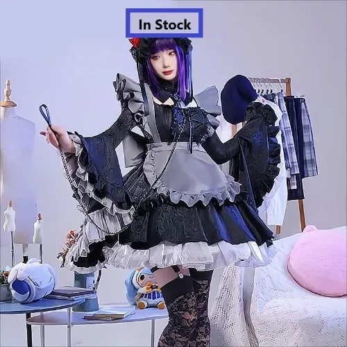 My Dress-Up Darling Cosplay Kitagawa Marin Anime Lolita Maid Dress Long Sleeve Costume Set Halloween Party