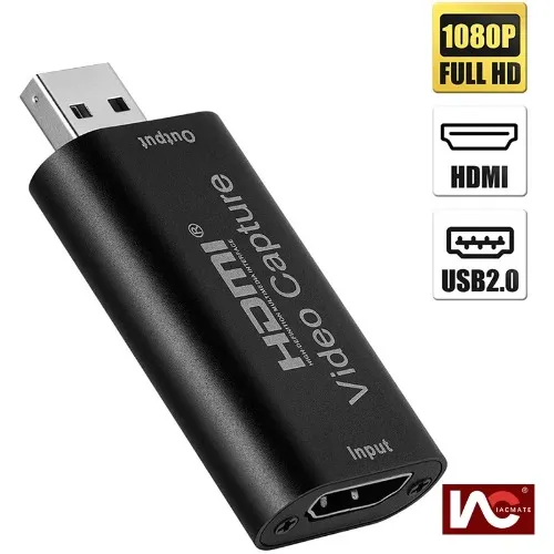 UGREEN Video Capture Card 4K HDMI to USB-A/USB-C HDMI Capture Card Full HD 1080P USB 2.0 Capture Video and Audio Recording for