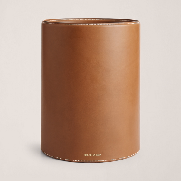 Brennan Leather Waste Bin