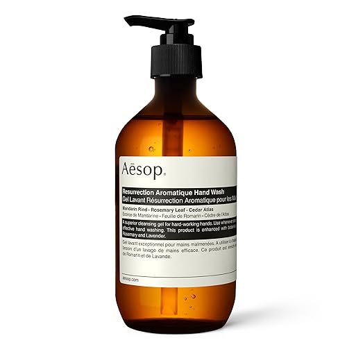 Aesop Resurrection Aromatique Hand Wash - Gentle Cleanser with Orange, Rosemary and Lavender Oils - 16.9 oz - Resurrection - 16.9 Fl Oz (Pack of 1)