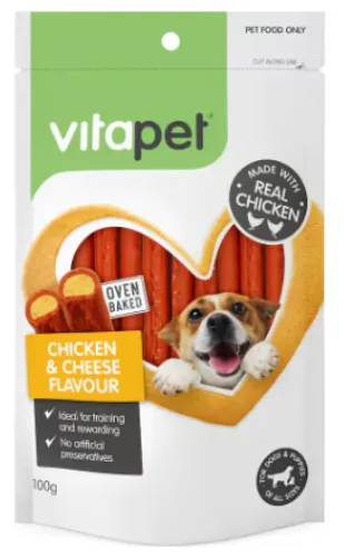 Dog Treats: Chicken With Cheese Duo Sticks