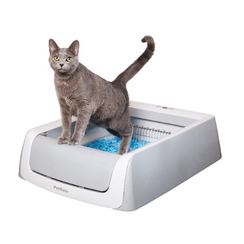 PetSafe ScoopFree Self-Cleaning Cat Litterbox - Never Scoop Litter Again - Hands-Free Cleanup With Disposable Crystal Tray - Less Tracking, Better Odor Control - Includes Disposable Tray - Non-Covered