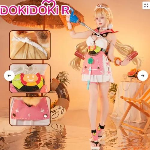 Zenless Zone Zero Alice Swimsuit Cosplay and Wig