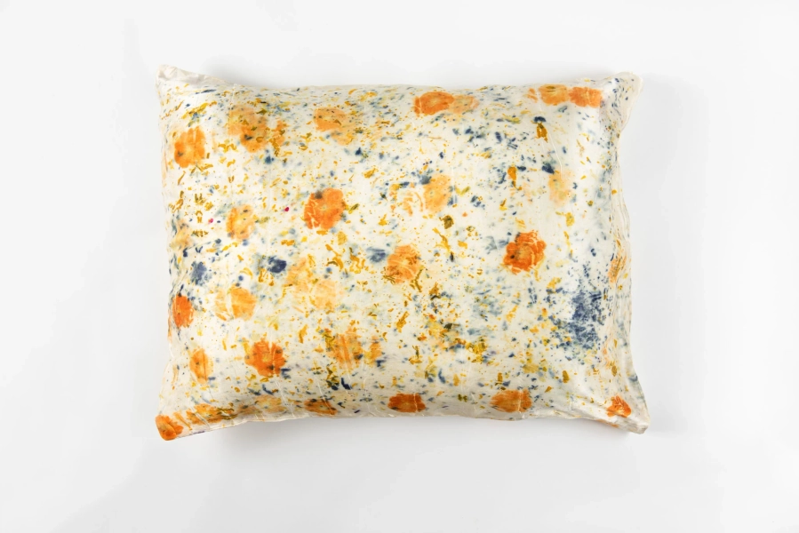 Floral Botanically Dyed Silk Pillowcase