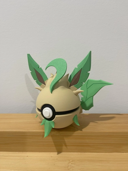 Leafeon - 3D Printed Pokéball