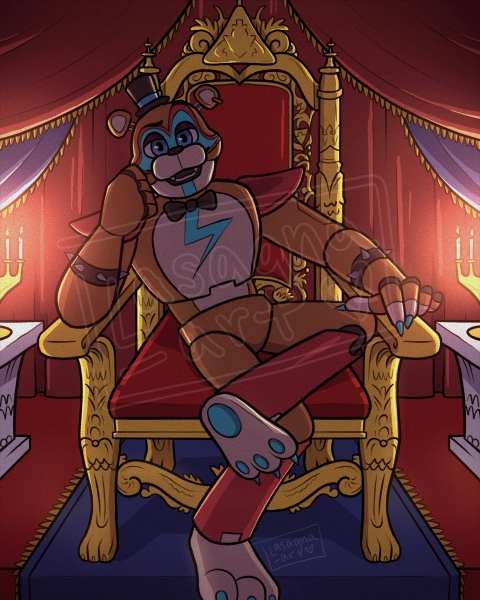 Glamrock Freddy (FNAF) Art Print