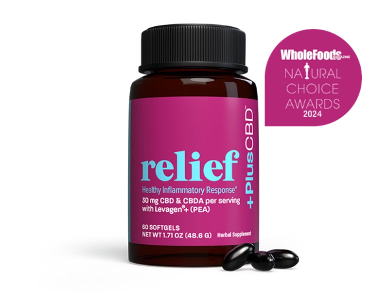 CBD Relief Softgel Capsules 30mg CBD/CBDA 60ct