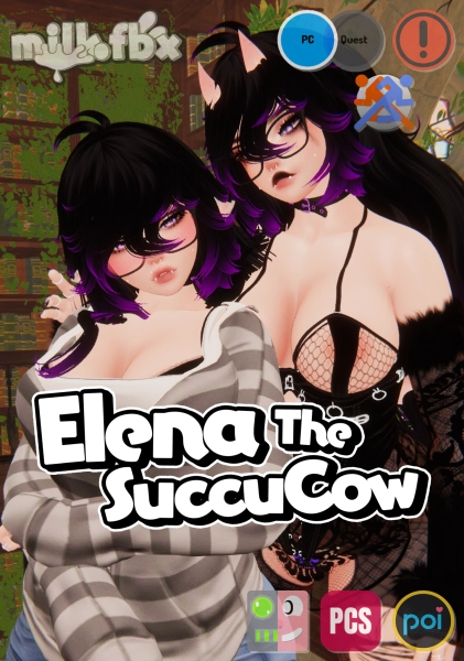 Elena the SuccuCow (Succubus Cow) (GoGo, PC, Index Gestures, Face Tracking UE)
