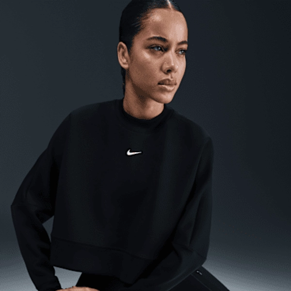 Nike Prima Women's Dri-FIT Oversized Crew-Neck Cropped Top