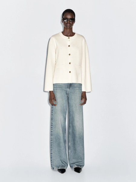 Cardigan 100 % laine - CRU