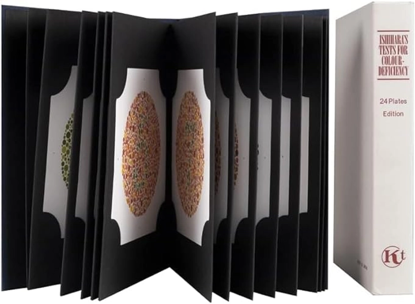 Cosmid Ishihara Test Chart Books for Color Deficiency 24 Plates.