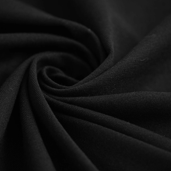 Tissu jersey coton uni Jerry noir