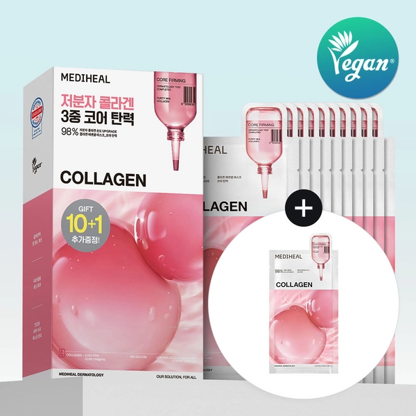 MEDIHEAL Collagen Essential Mask Sheet Core Firming 10ea Set (1ea) | OLIVE YOUNG Global