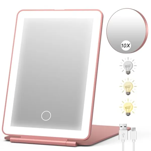 Tmacker Dorm Room Essentials for College Students Girls Vanity Mirror with Lights, College Dorm Essentials for Girls Makeup Mirror with Lights, Teen Girl Gifts Trendy Stuff, Room Decor Aesthetic