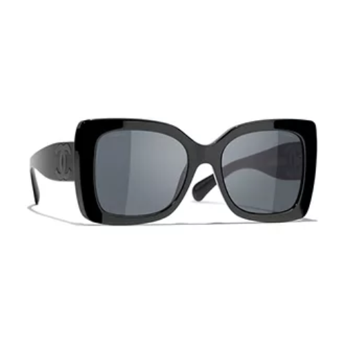 CHANEL Square Sunglasses - BLACK