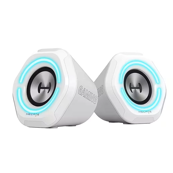 Edifier - G1000 2.0 Bluetooth Gaming Speakers with RGB Lighting (2-Piece) - White