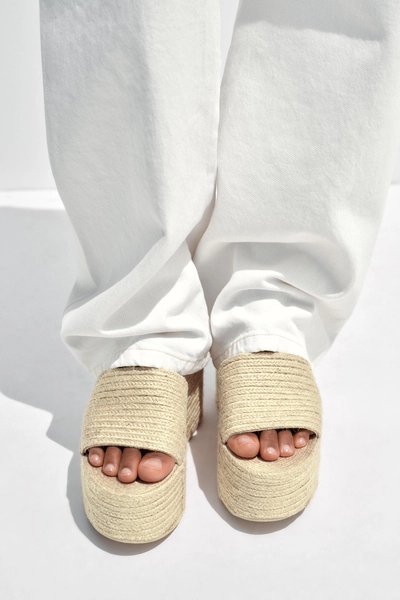 TALONS COMPENSÉS PLATEFORME EN JUTE