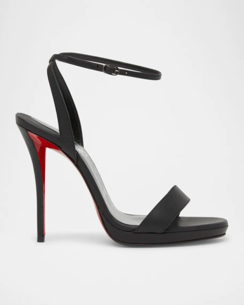 CL | Miss Z Leather Red Sole Ankle-Strap Sandals