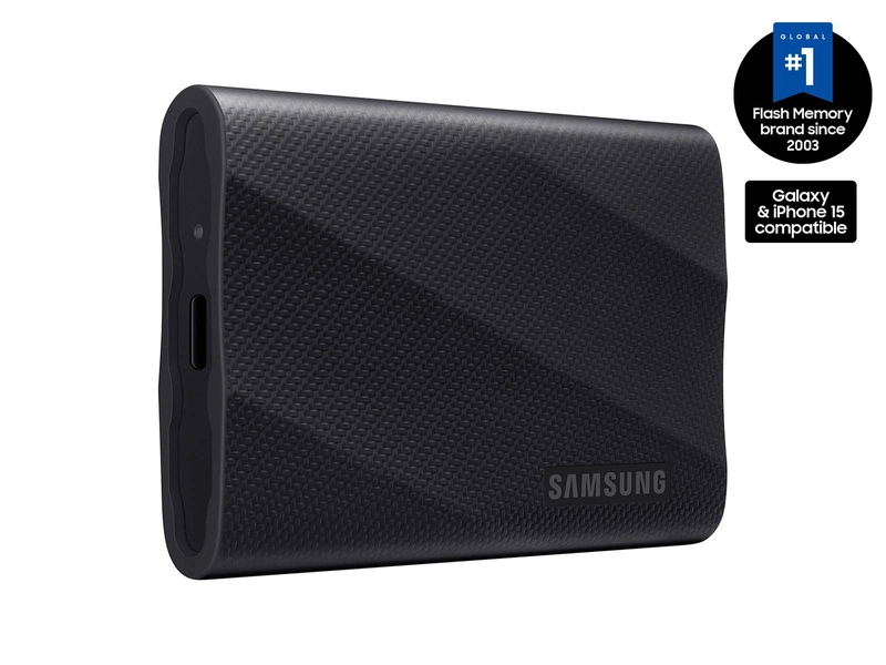 Portable SSD T9 USB 3.2 Gen2x2 4TB (Black) | Samsung US