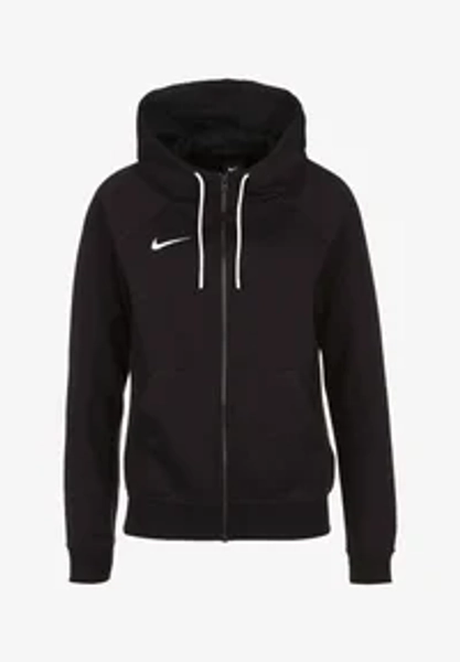 W NK FLC PARK20 FZ HOODIE - Felpa con zip - black / white
