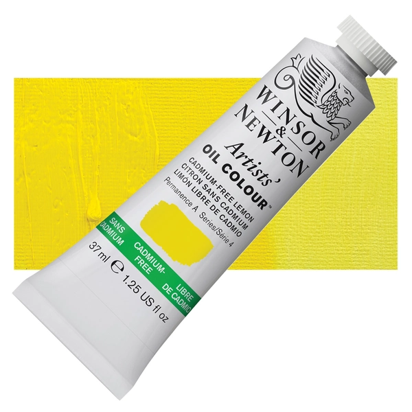 Winsor & Newton Artists' Oil Color - Cadmium Free Lemon, 37 ml, tube