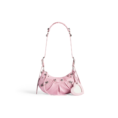 Women's Le Cagole Xs Shoulder Bag in Light Pink