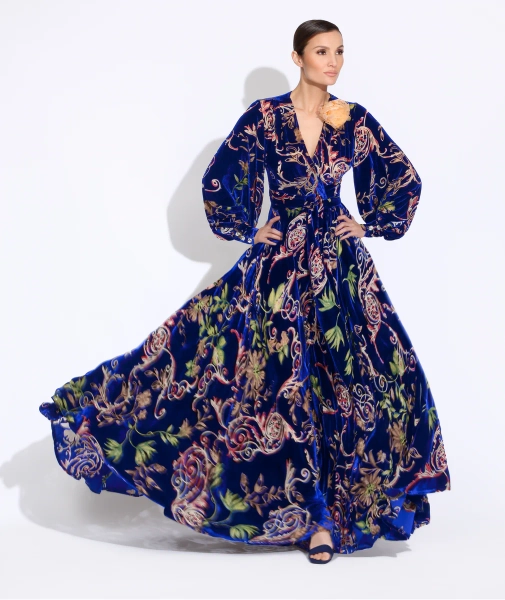 Holiday Season Limited Edition Silk Velvet Burnout "Beverly" PRE-ORDER FOR NOVEMBER DELIVERY 