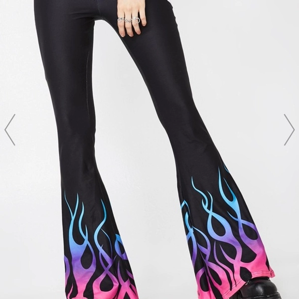 Fire flare bell bottom pants