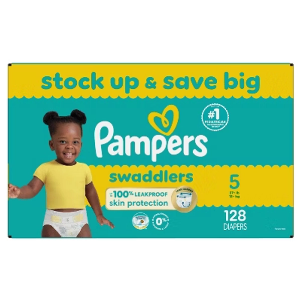 Pampers Swaddlers Sensitive Disposable Diapers - (Select Size and Count)