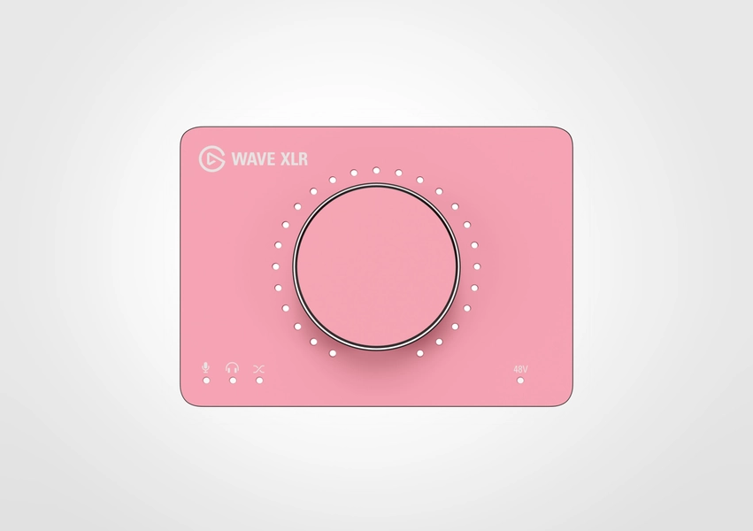 Wave XLR Pink Petal Faceplate