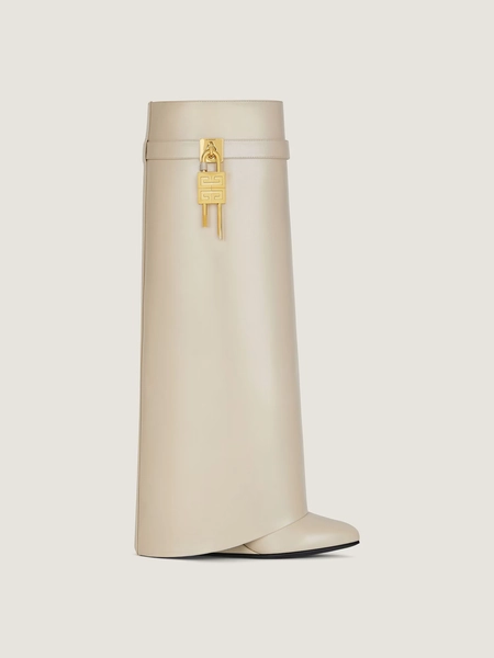 Shark Lock boots in leather