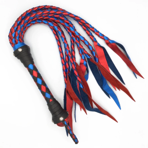 Round Cat-o-Nine Style Braided Flogger - Custom Braided Flogger