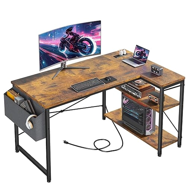47” power outlet desk