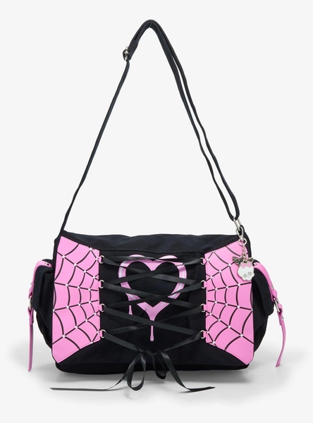 Monster High Draculaura Charm Lace-Up Messenger Bag