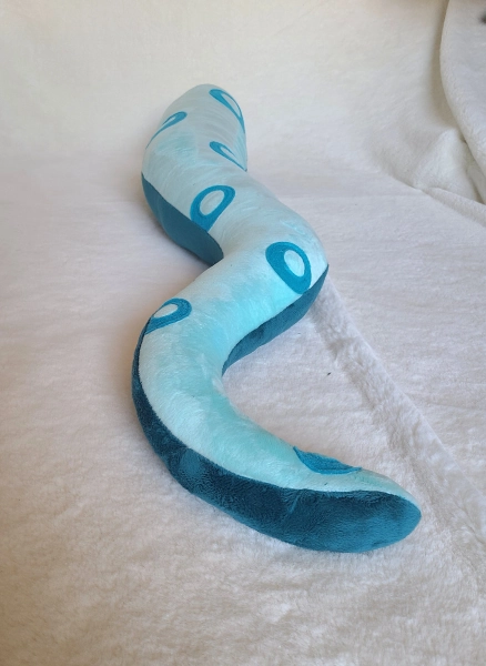 Tentacle Plush Pillow - Teal & Light Blue