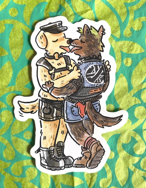 Puppy Boys Matte Vinyl Sticker