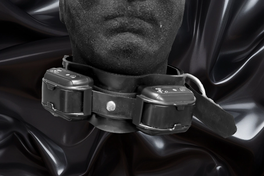 Reinforced Rubber Locking Dual Shock Collar - Ultimate Control & Style
