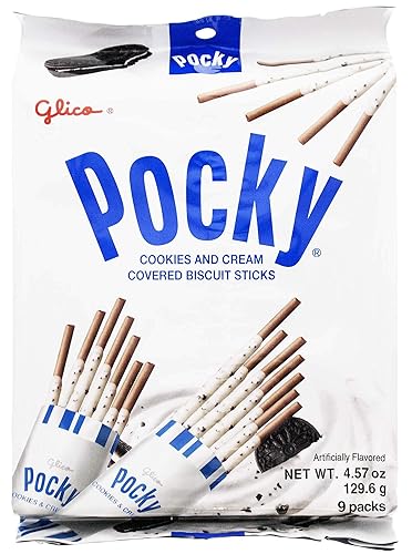 Glico Cookie And Cream Covered Cocoa Biscuit Sticks, 4.57 Ounce - Cookie & Cream - 4.57 Ounce (Pack of 1)