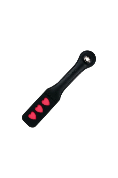 Leather Paddle With Hearts