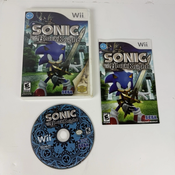 Sonic and the Black Knight (Nintendo Wii, 2009) CIB Complete w/ Manual