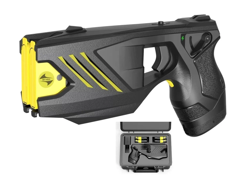 a stun gun with a grid. HUSHA TX200P 2-strzałowy 55.000 V 
