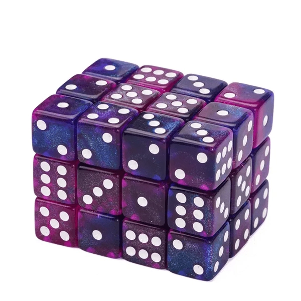 16mm D6 Dice Block (12 dice) - Dancing Lights