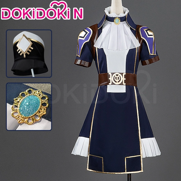 【In Stock】【Size S-2XL】DokiDoki-N Game Cosplay Blue Sheriff Suit Costume