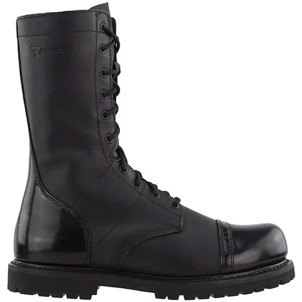 Bates Men's 11" Paratrooper Side Zip Boot - 12 - Black
