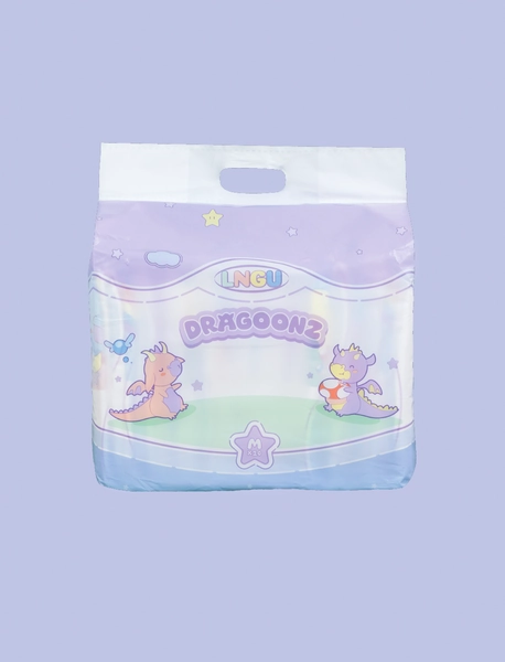 LNGU Dragoonz - Windeln mit Plastik-Folie - Diaper Minister