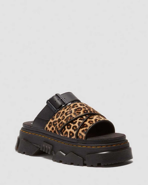 DR MARTENS Sandales Mattison &agrave; imprim&eacute; l&eacute;opard