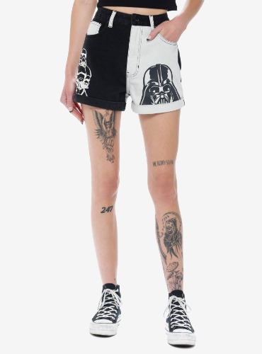 Her Universe Star Wars Vader Stormtrooper Split Mom Shorts Her Universe Exclusive