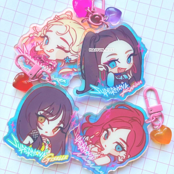 aespa Supernova Holographic Keychains / K-Pop Fanmerch