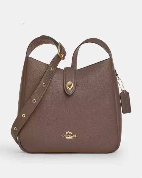 Gold/Dark Stone Hadley Convertible Crossbody Bag
