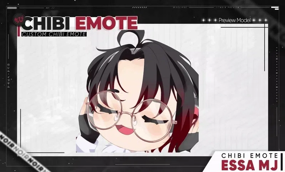 Animated Emotes by Noir E (@NoEclipse)